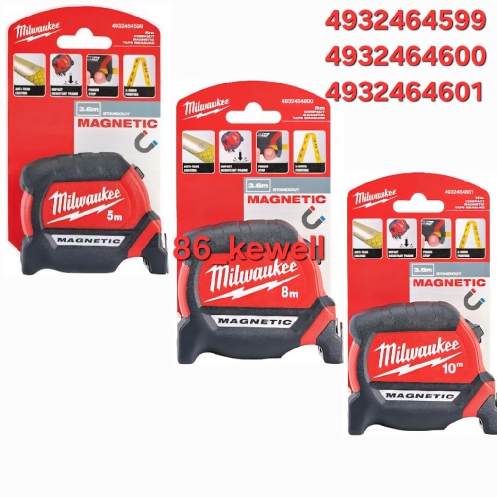 Meteran Milwaukee Compact Magnetic Tape Measure