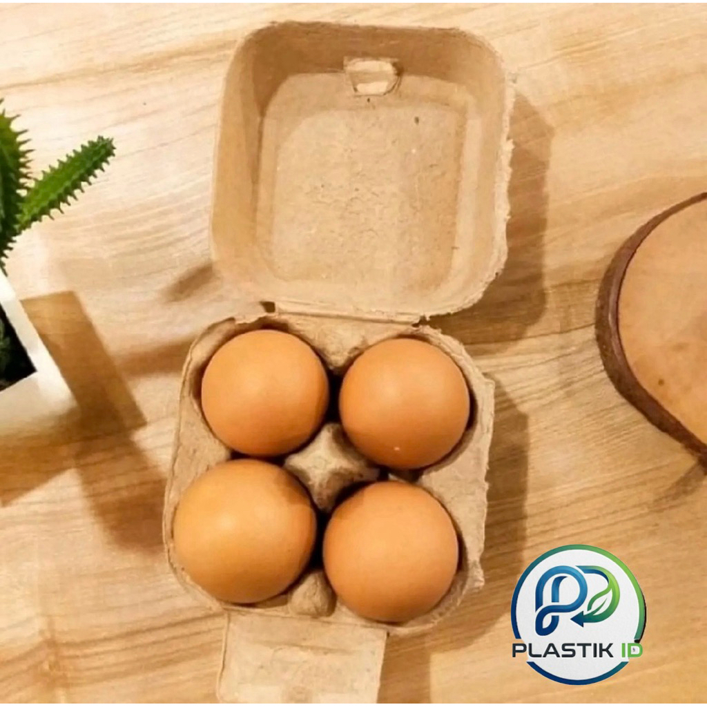 Papper Egg 4 Lubang / Tray Kertas / Box kertas 25 Pcs