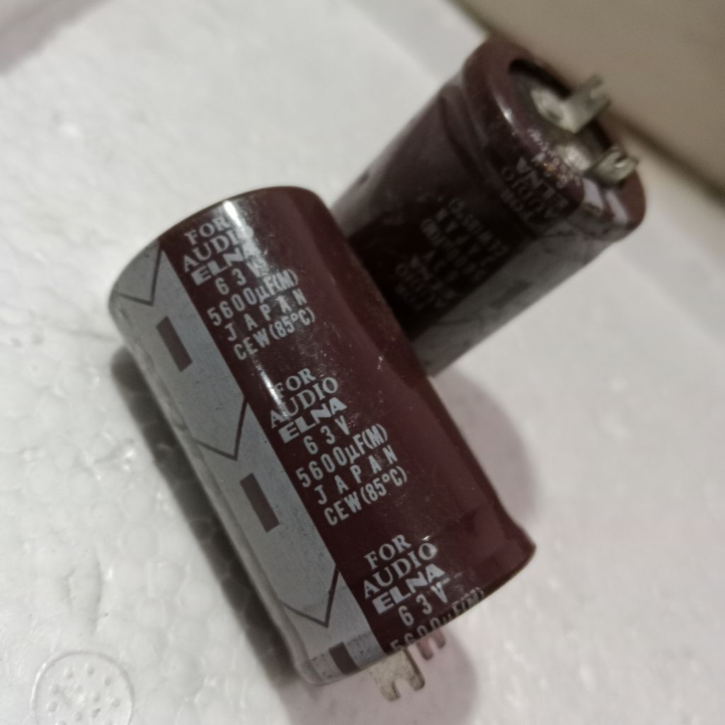 Elko kapasitor AUDIO elko elna 63V - 5600uf Asli japan