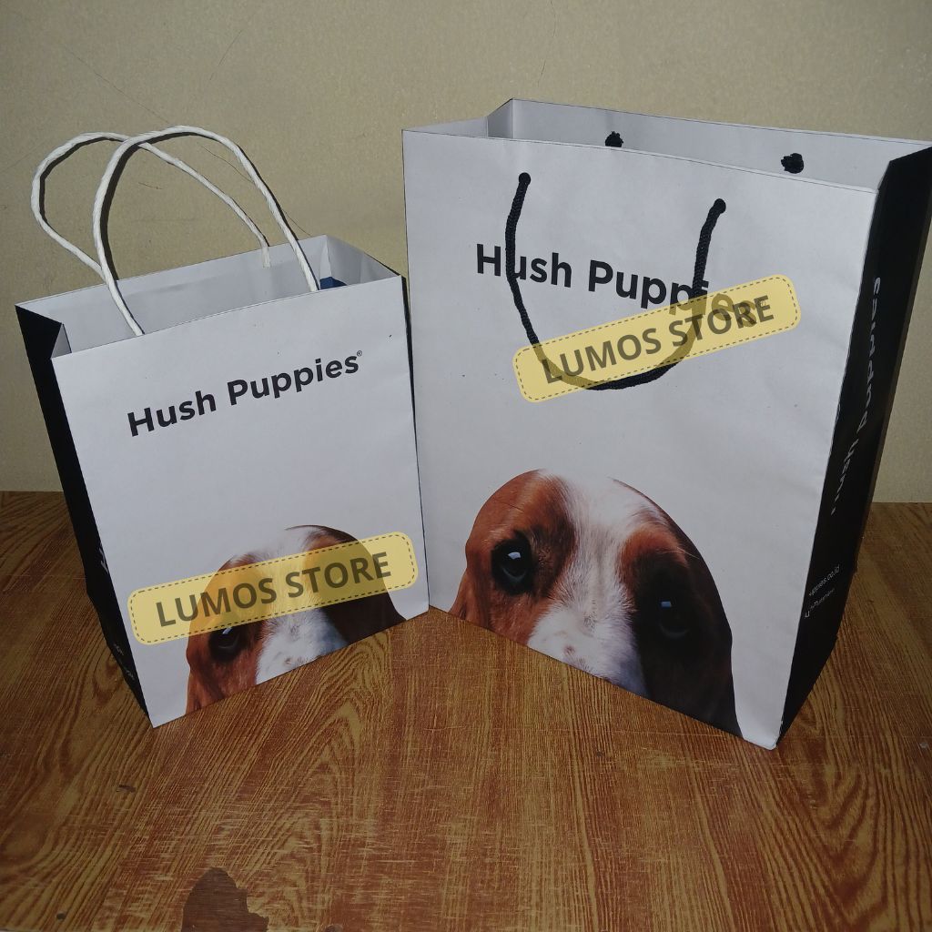 Paper bag Hush puppies premium tas kado hadiah hampers