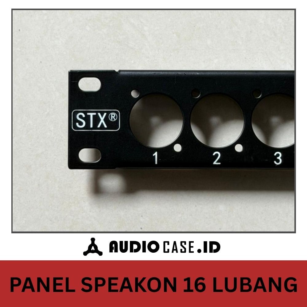 Panel Speakon STX Plat Besi - 8 Lubang & 16 Lubang