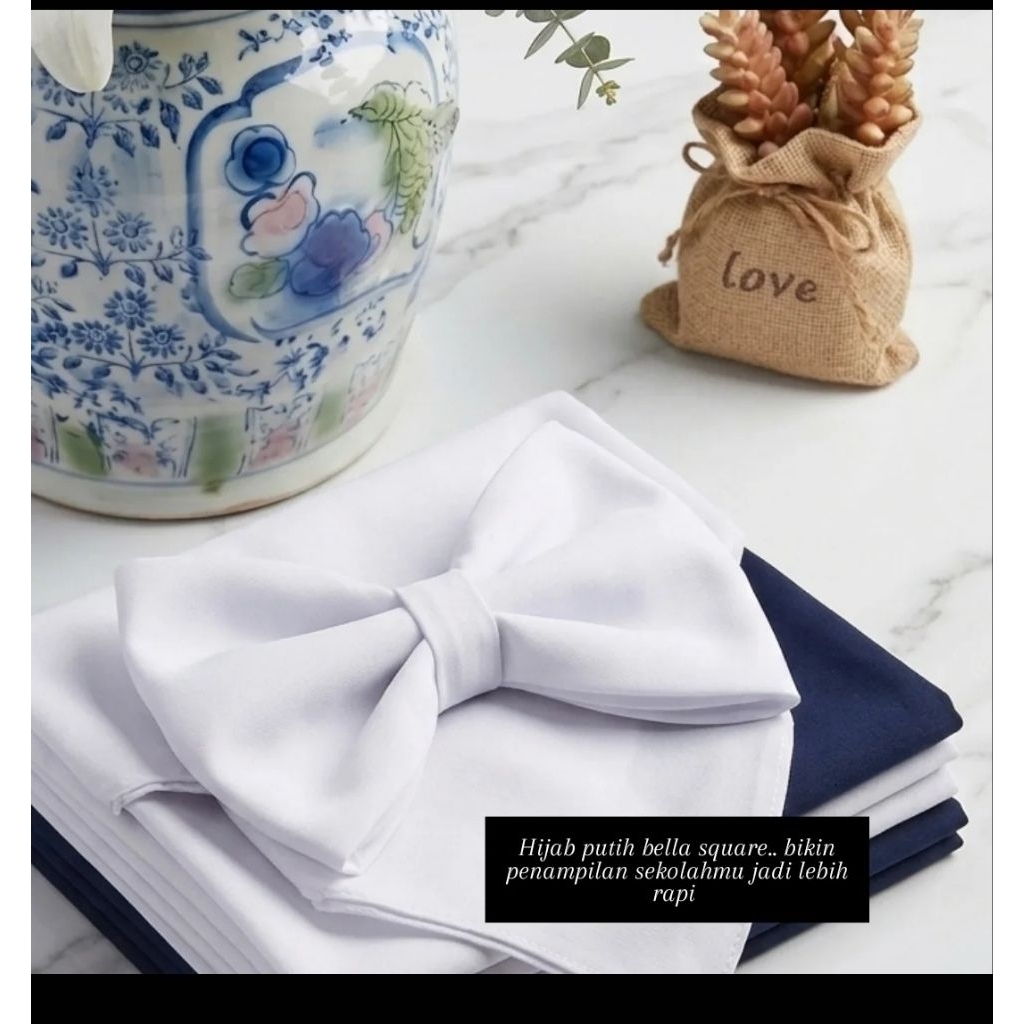 hijab bella square hijab sekolah hijab putih