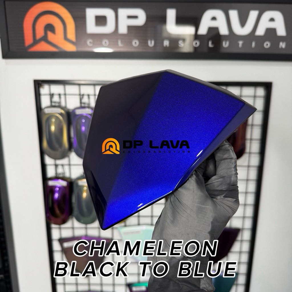 Cat bunglon black to blue DPLAVA PU
