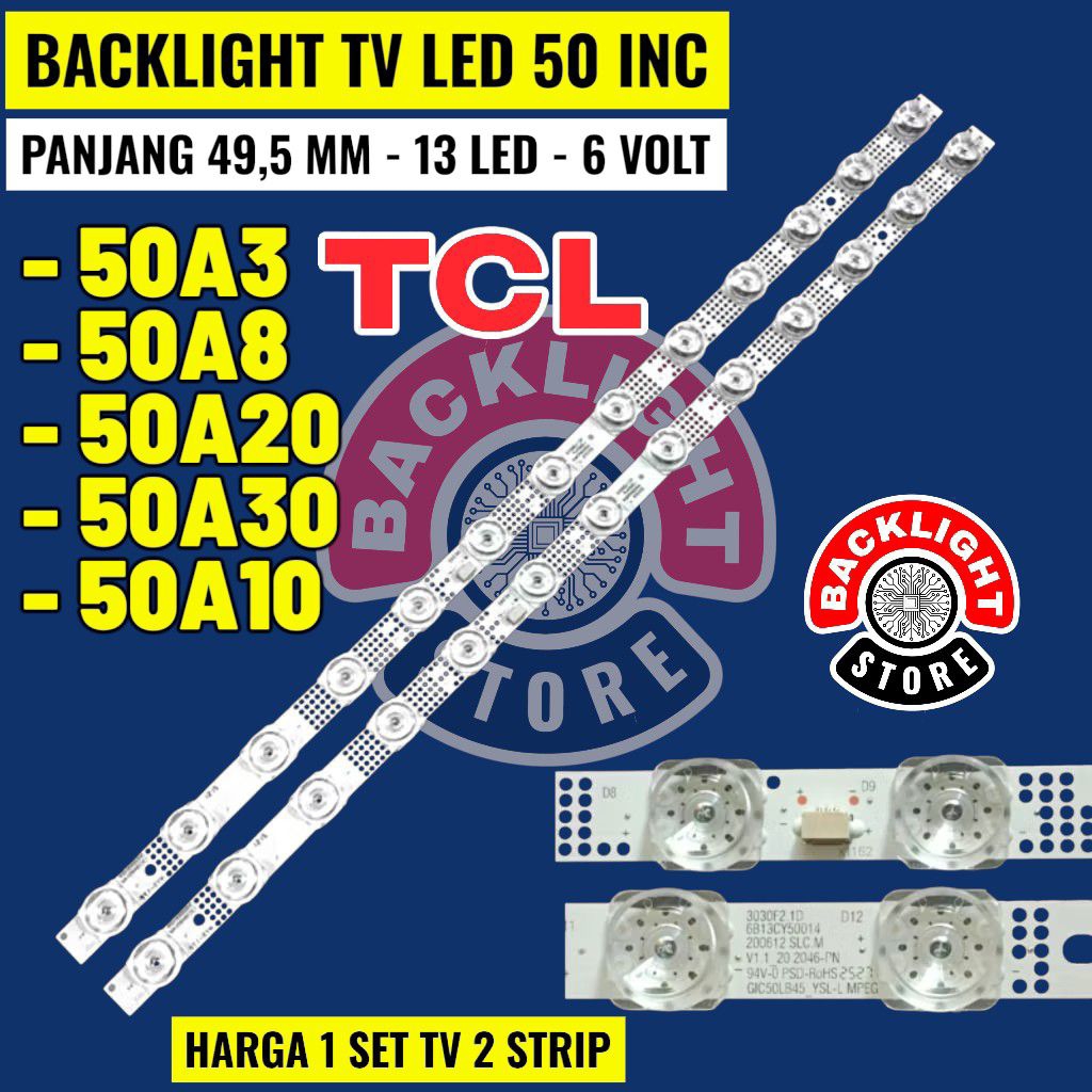 backlight tv LED TCL 50 inc 50A3 50A8 50A20 50A30 50A10