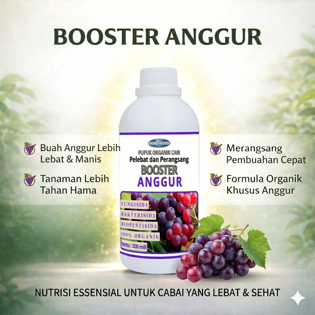 BOOSTER ANGGUR / PUPUK PELEBAT BUAH ANGGUR / PUPUK BOOSTER ANGGUR/ PUPUK MEMPERCEPAT PERTUMBUHAN BUA