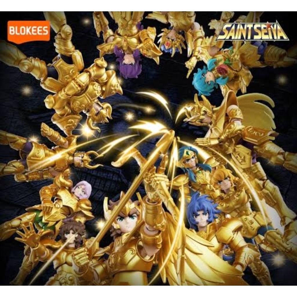 BLOKEES SAINT SEIYA GALAXY VERSION 01 02 03 04 Leo Aiolos Athena Pegasus SELECTED