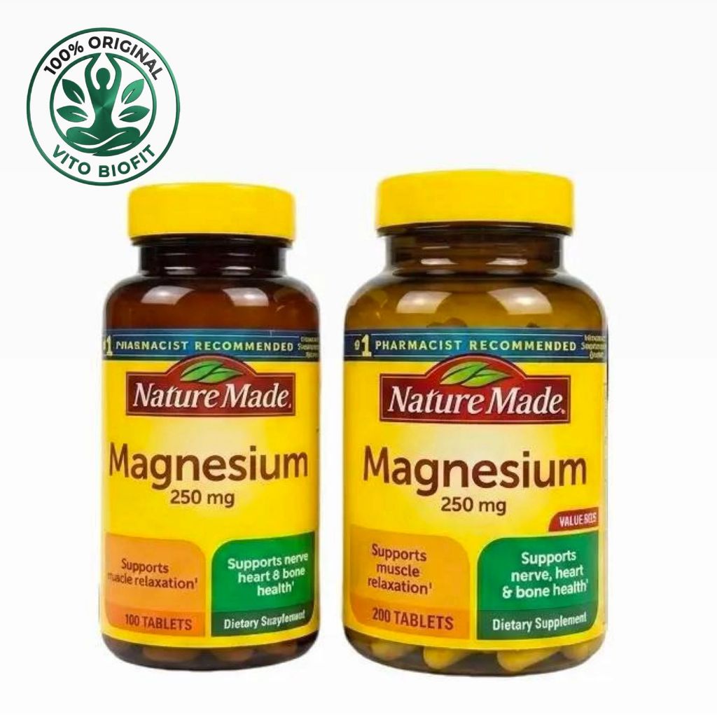 Nature Made, Magnesium, 250 mg, 100 | 200 Tablets