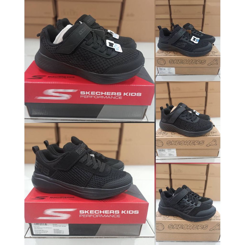 Sale Skechers Kid's Lifestyle Shoes (Grade School/Teen) - Black