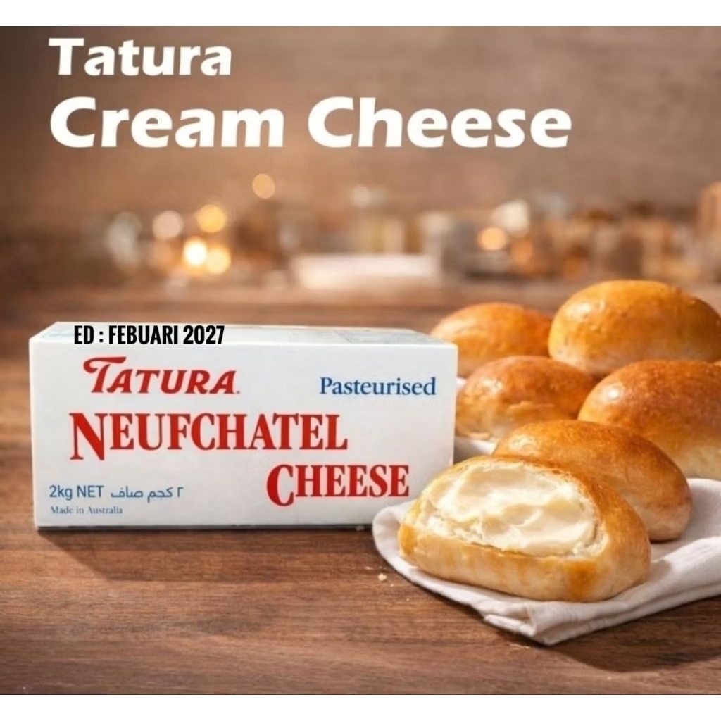 Tatura Neufchatel Cream Cheese 2kg 2 Kilo Krim Keju Halal Made Australia