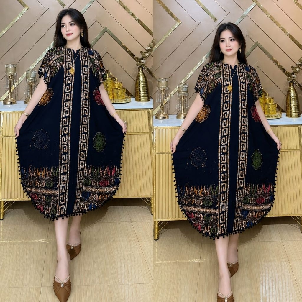 Daster Lowo Pompom terbaru