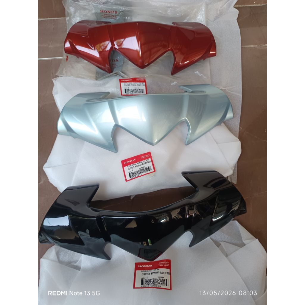 batok atas batok lampu depan honda revo absolut.revo DX.revo AT hitam hijau merah bata original ahm
