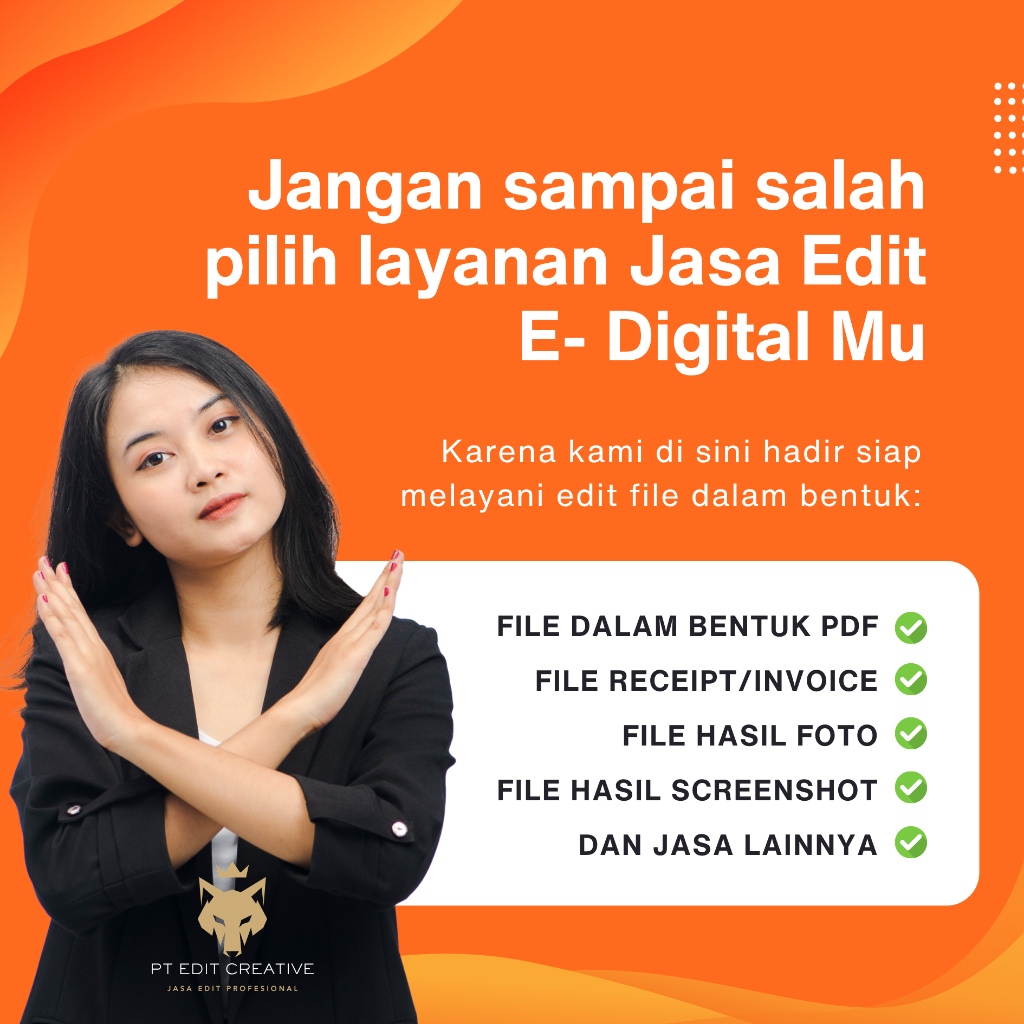 JASA EDIT E DIGITAL | EDIT FILE PDF | FOTO | FILE HASIL SCAN | HASIL SCREENSHOT | INVOICE, DLL