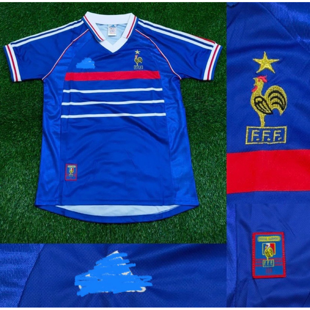Jersey Kaos Baju Sepak Bola Timnas Tim Nasional Timnas Prancis Perancis France Home Away 3rd Third B