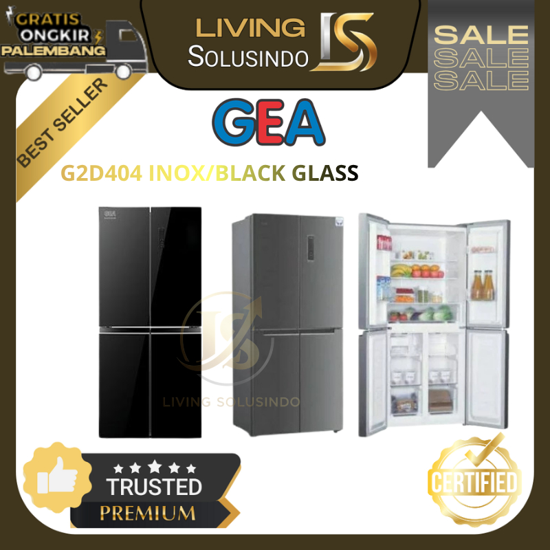 Kulkas GEA 4 Pintu G4D404R Kulkas Set By Side 2 Pintu Lemari GEA Kulkas Side By Side