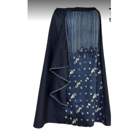 Taramala Skirt Navy Batik Asli Eksklusif By Sogan Batik Rejodani