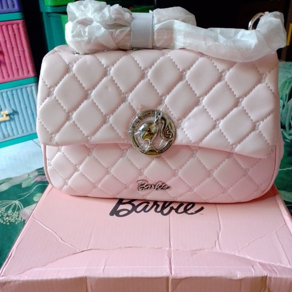tas Barbie nikmir pink new