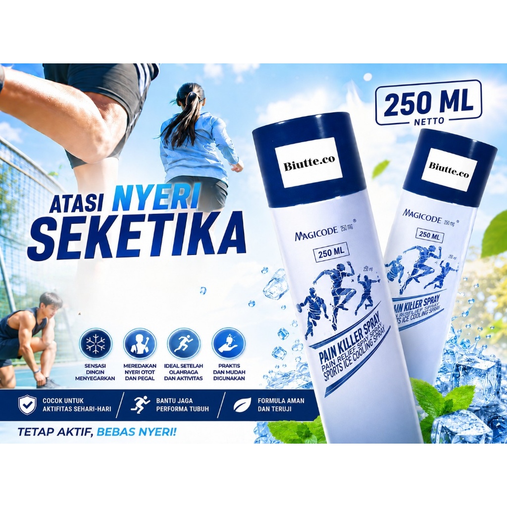 Semprotan Pereda Nyeri Otot Cedera Sendi Kram Keseleo