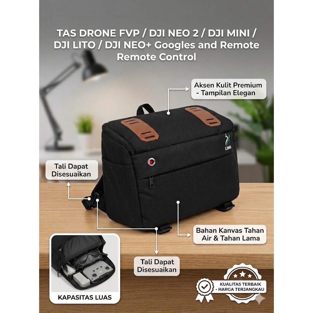 Tas Drone FPV | DJI Neo 2 | DJI Neo | DJI Mini + Goggles and Remote Control