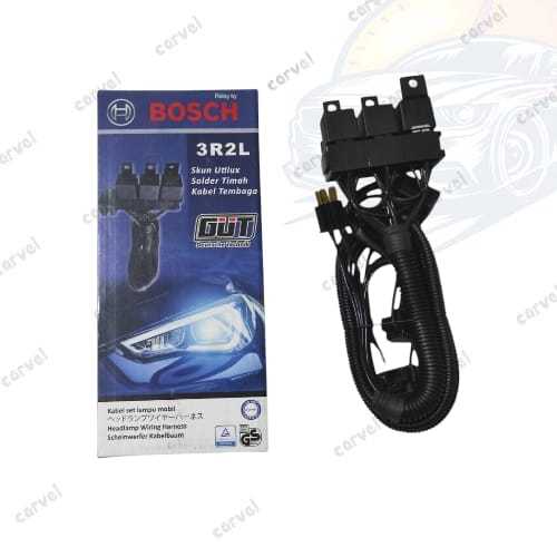 Kabel set 3 relay 2 lampu bosch (GUT)