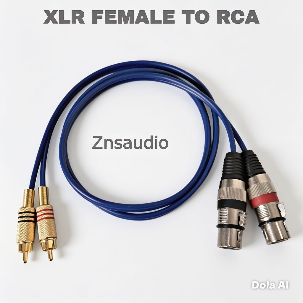 Kabel Audio Jack Xlr Female To Rca Kwalitas Bagus