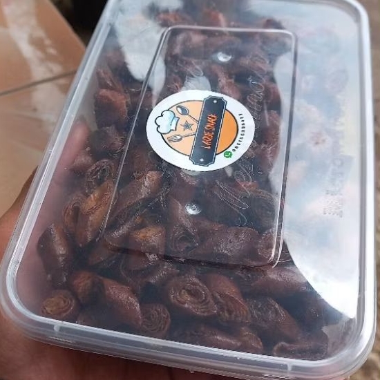 cemilan manis lumpia coklat lumer kemasan twinwall 500 ml