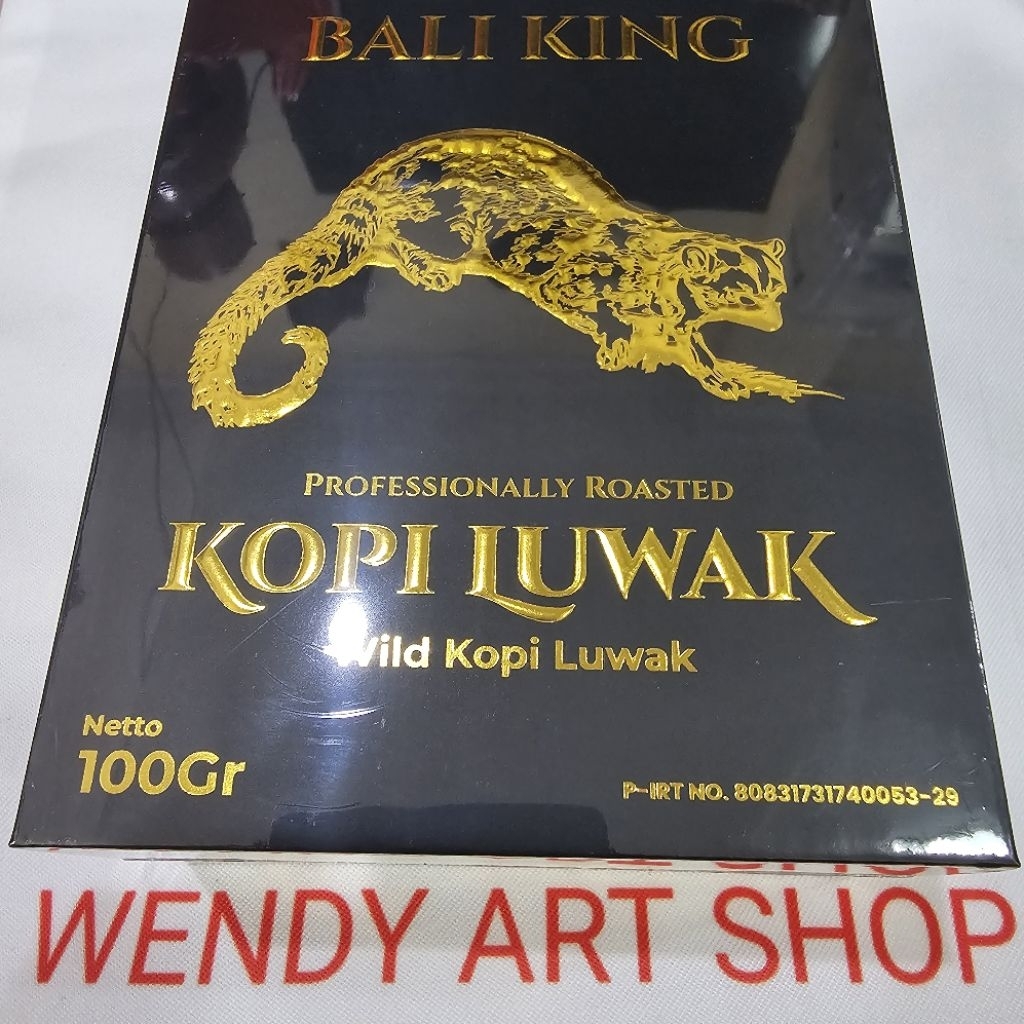 Sumatran King Gayo Kopi Luwak Netto 100 Gram (Kopi Luwak Prestige Black Edition Gift Box)