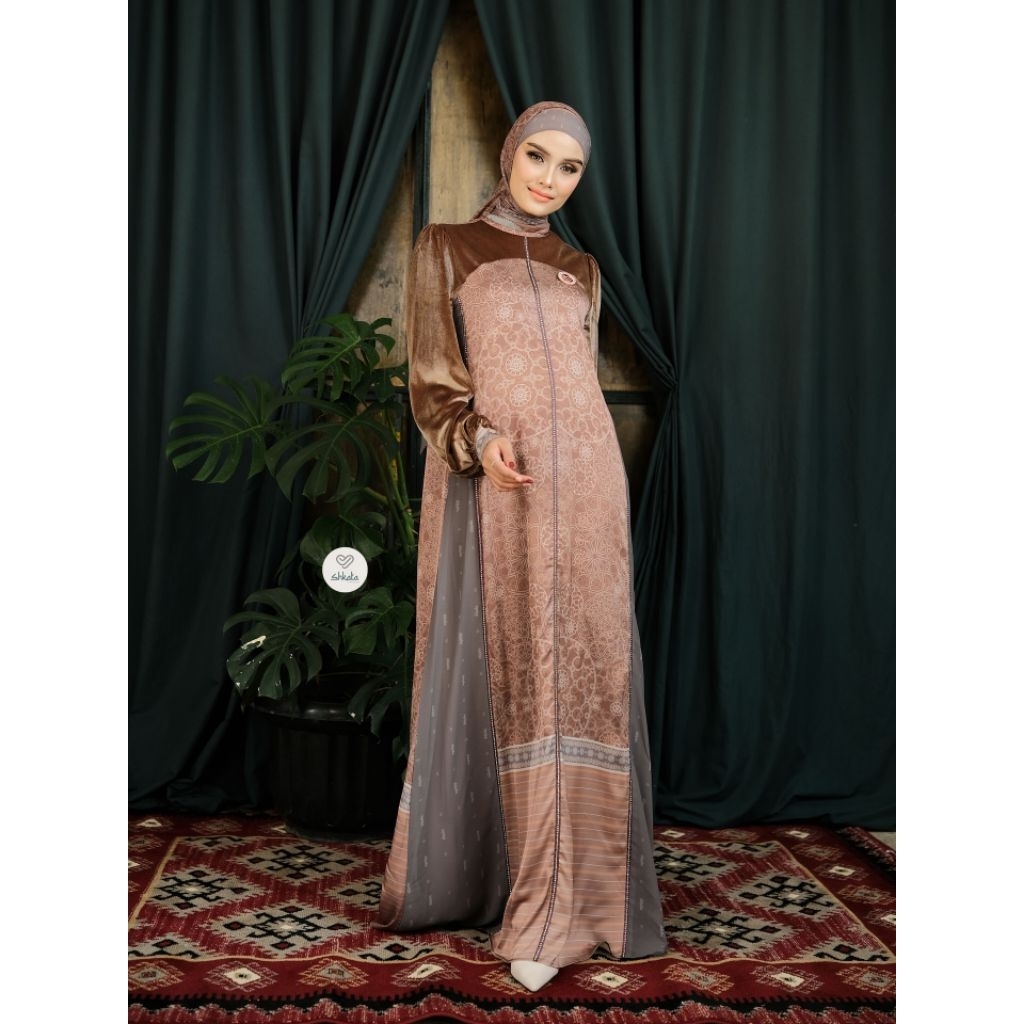 Hanara dress set scraft orlina dress set scraft lavina set scraft shkata (SHKATA READY STOK)