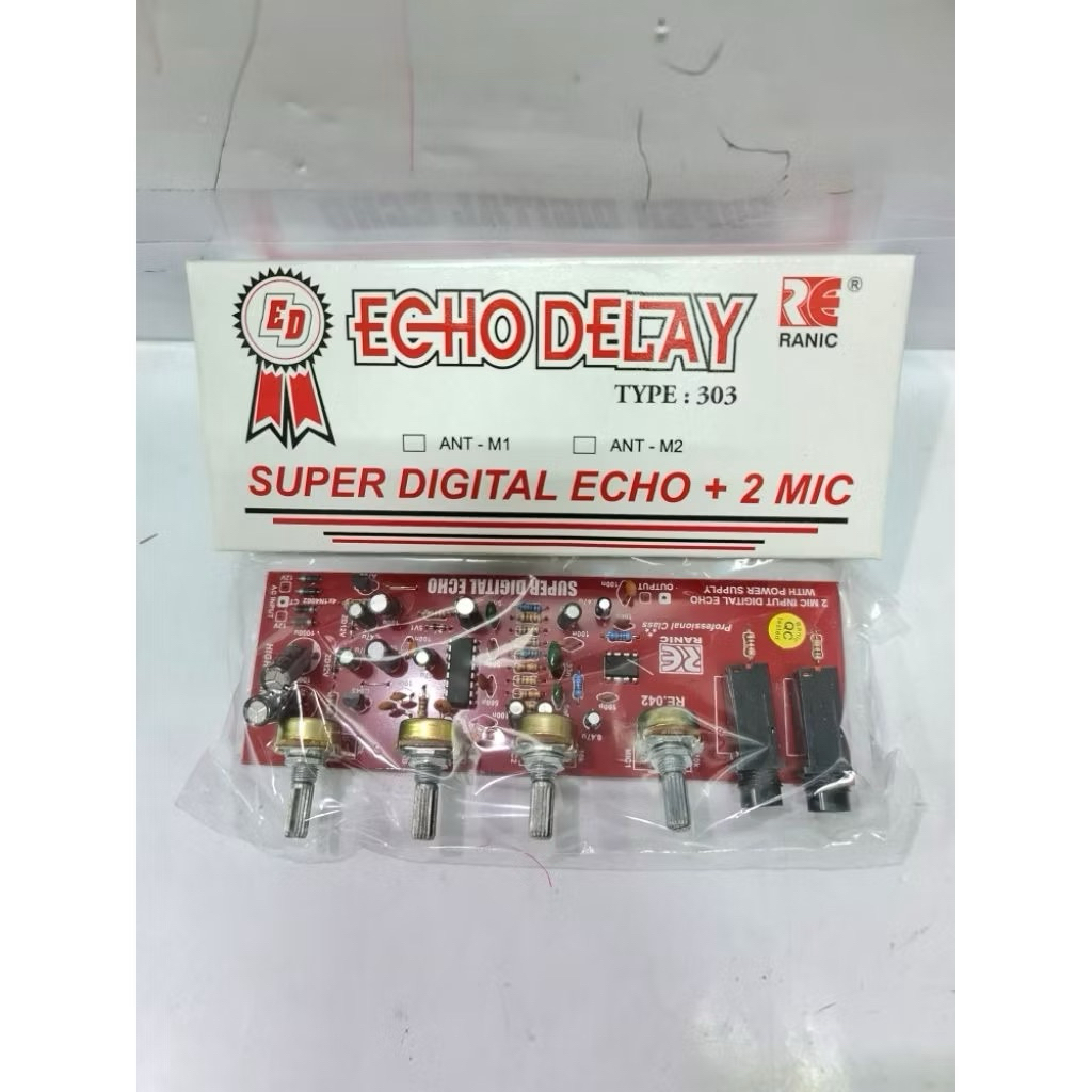 Ranic Kit Echo Delay Super Digital Echo+2Mic EhoDelay Ranic Type(303)