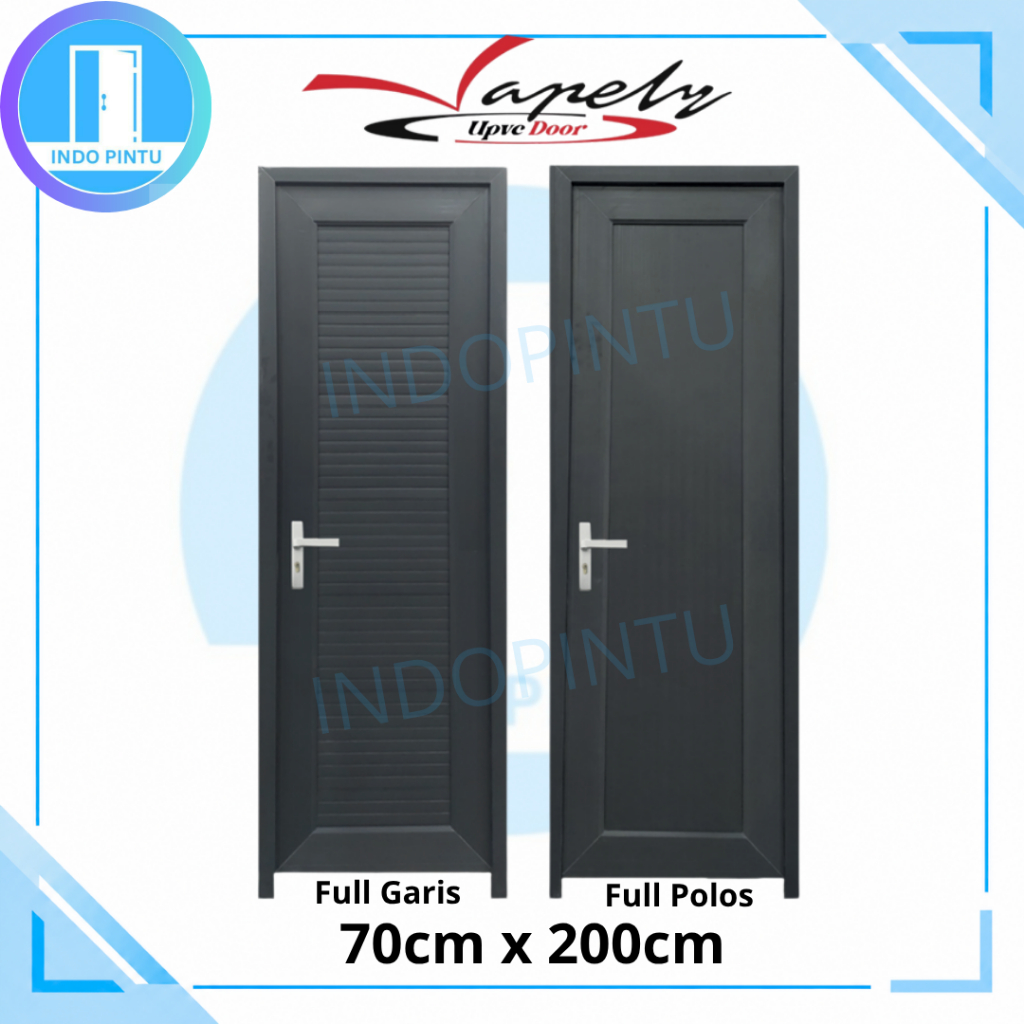 Pintu Kamar Mandi UPVC Vapely Grey