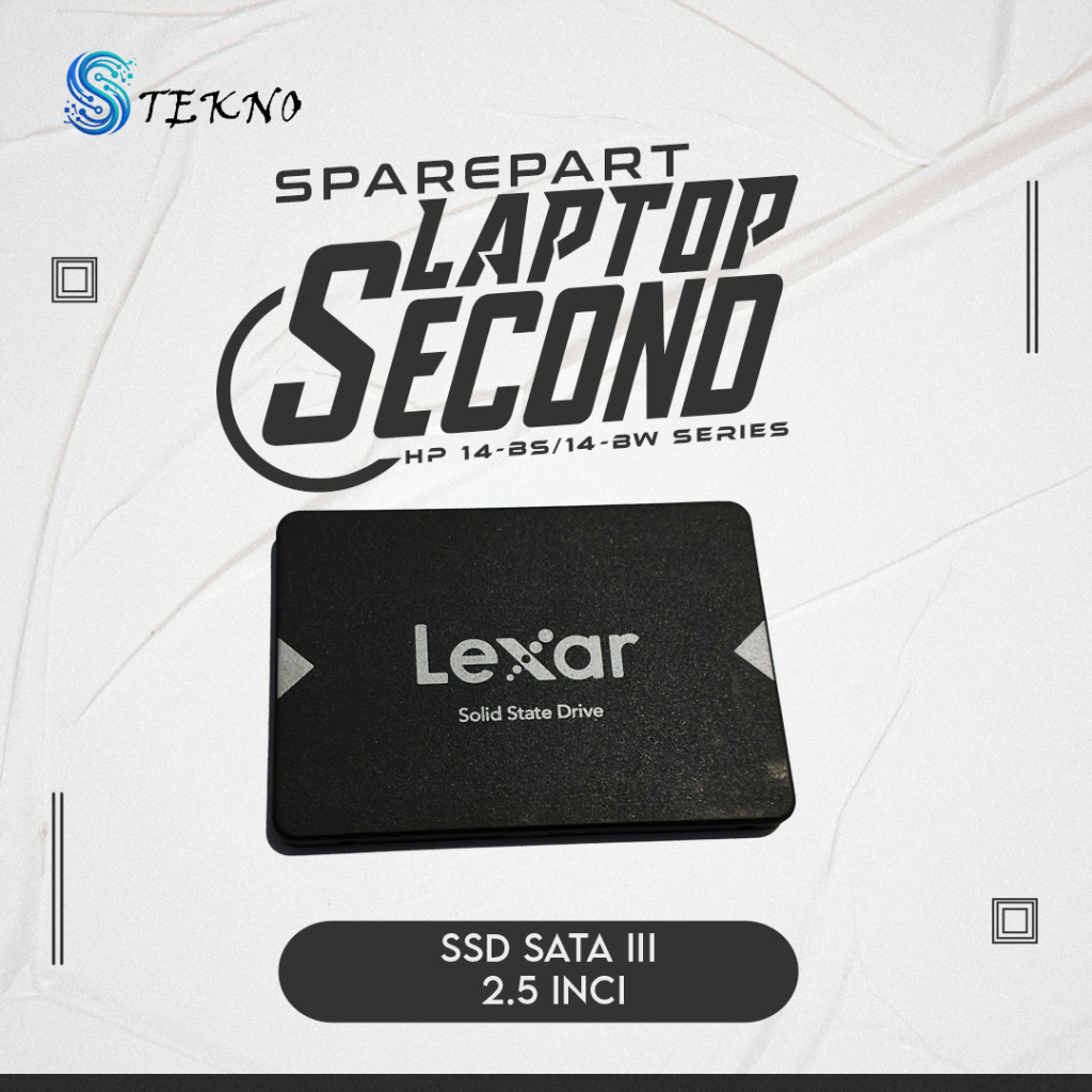 SSD 512GB Lexar NS100 2.5 Inch SATA III 6Gb/s Internal Laptop PC Bekas Normal