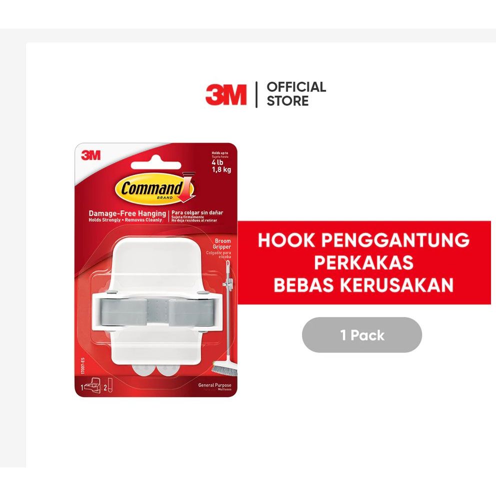 3M Command Hook Penggantung Perkakas Bebas Kerusakan 17007