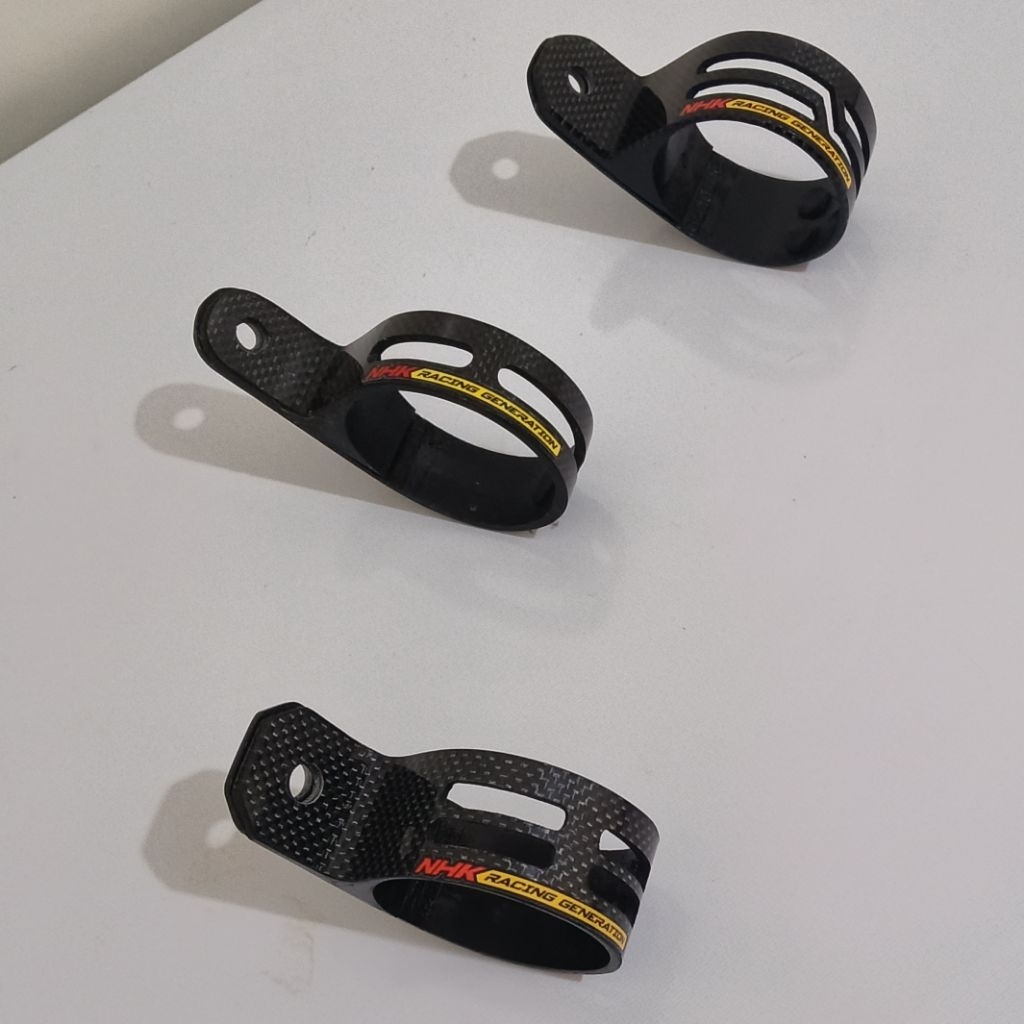 KLEM KNALPOT NINJA 2TAK | KLEM SILINCER 2TAK KARBON | BREKET CARBON KEVLAR ASLI TEBAL MUDAH DIPASANG
