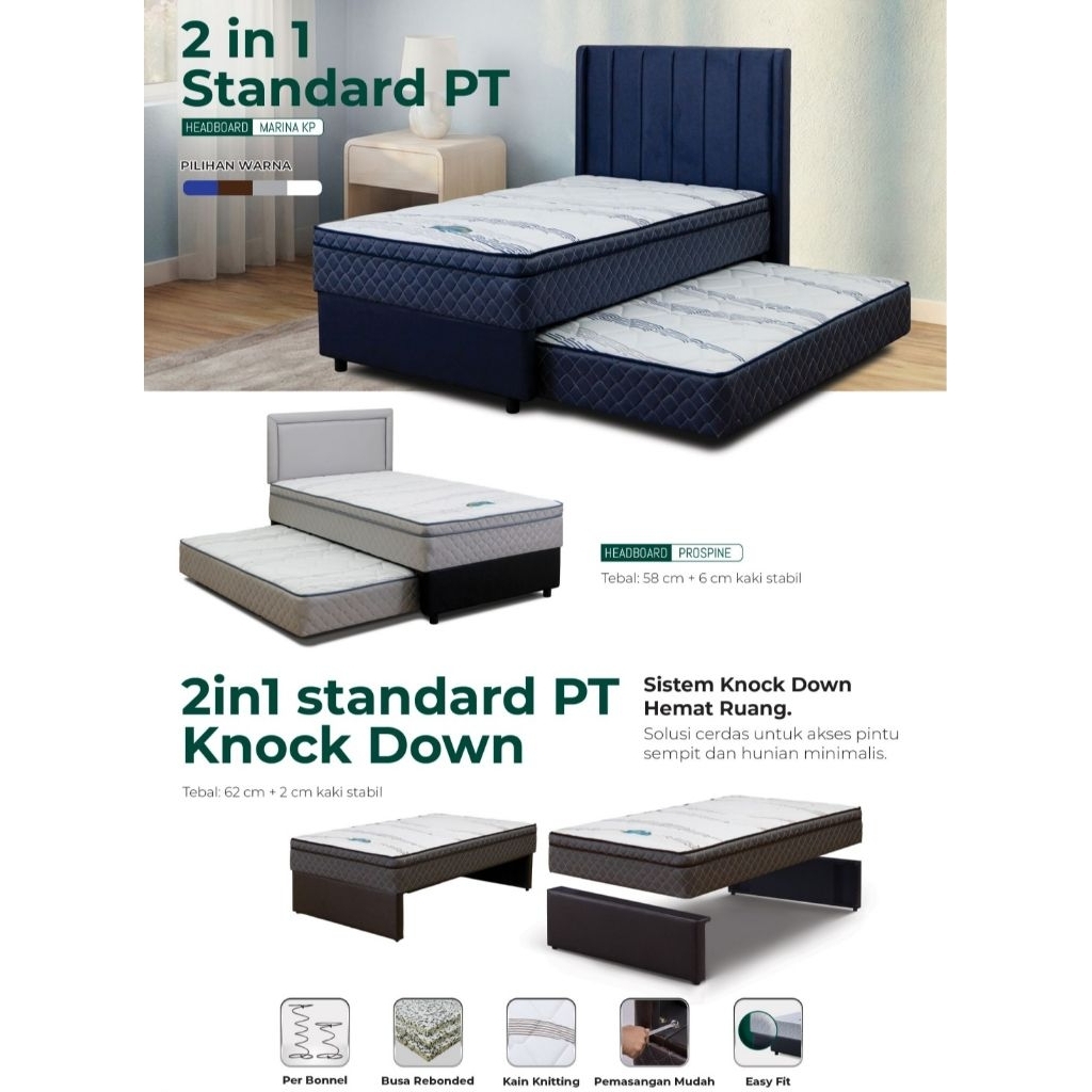 GUHDO 2IN1 KNOCK DOWN STANDARD PLUSHTOP