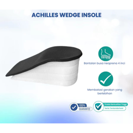 Alas Tumit Bertingkat Penyangga Pasca Cedera Achilles Tendon Support - Achilles Wedge Insole
