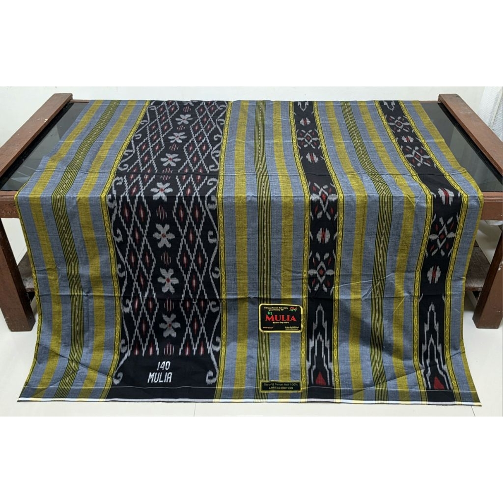 SARUNG TENUN ASLI 100% MESRES RAJA MULIA 140 SKELAS BHS MERCERIZED
