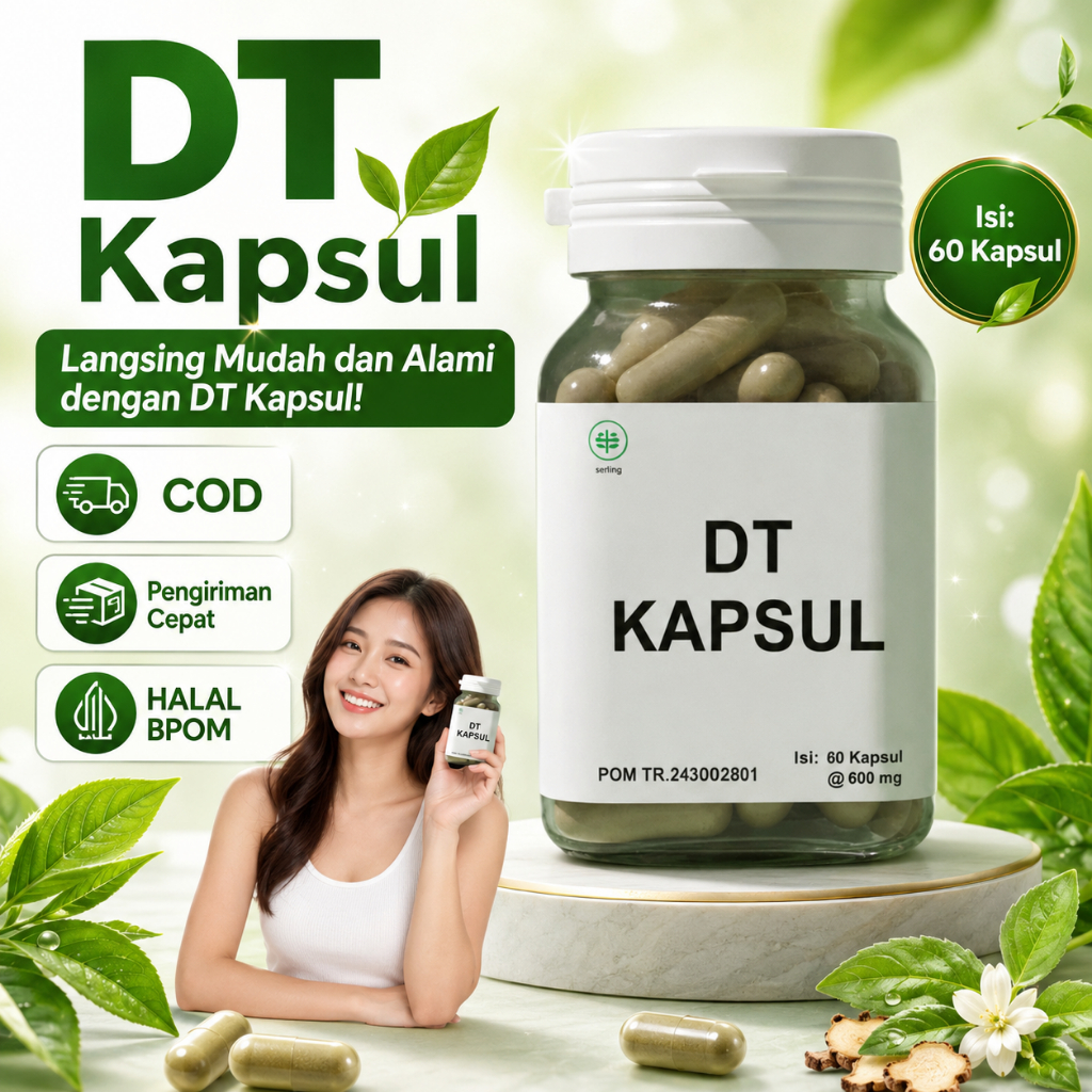 DT Kapsul Obat Kurus Herbal Penghancur Lemak Penurun Berat Badan Original Ori