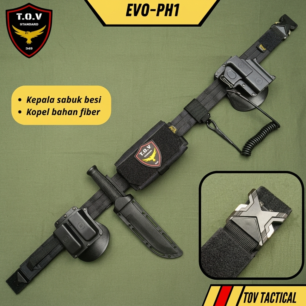 Set Kopel Tactical Fiber Serat Karbon untuk Mainan