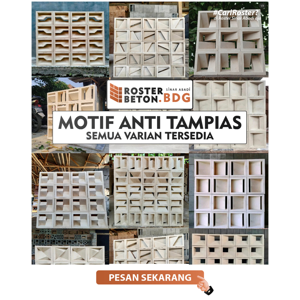 Roster Beton Anti Tampias / Roster Anti Tampias / Roster Anti Tampias Semua Motif