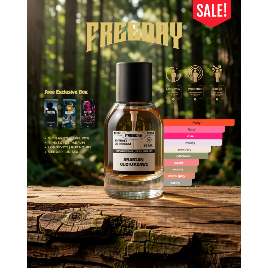 FREEDAY ARABIAN OUD MADAWI EXTRAIT DE PARFUM 35ML TAHAN LAMA