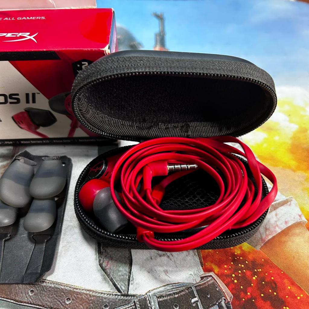 Hyperx Cloud Earbuds II RED SECOND Earphone Gaming Jack 3.5mm