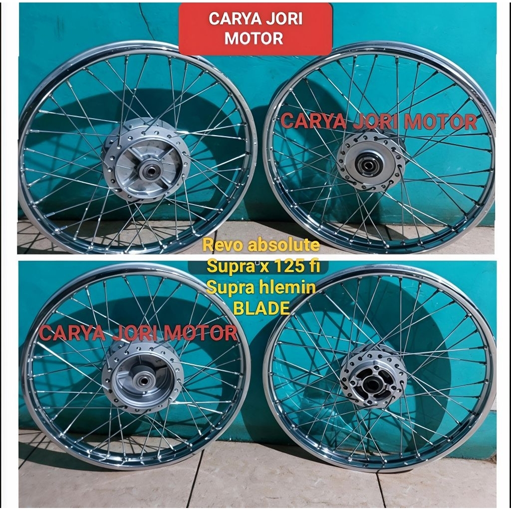 Vleg Pelek Velg jari jari Honda Supra x 125 fi Supra hlemin Revo absolute Revo fit Blade grand legen