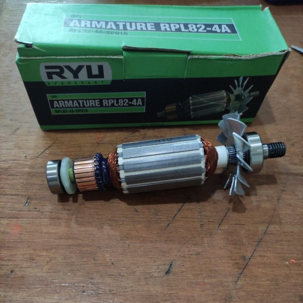 Armature Ketam Ryu asli RPL 82-4A / jantung mesin planner Ryu asli / jantung mesin serut Ryu asli / 
