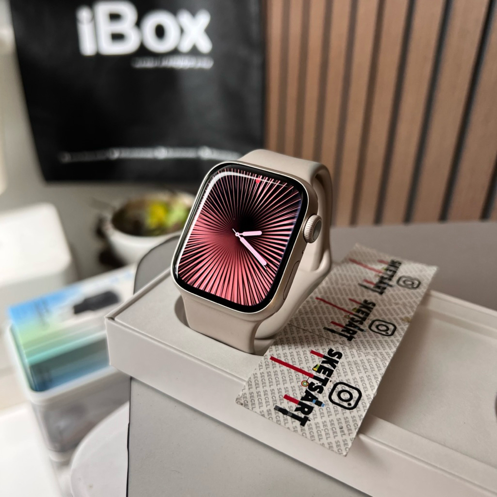 Apple Watch Series 8 41mm Starlight iBox iwatch Battery Health 80%