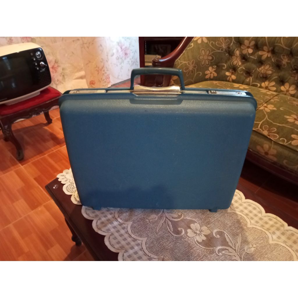 Koper  Kulit Jadul Antik Vintage lawas Merk SAMSONITE  Dekorasi Tua Kuno Retro