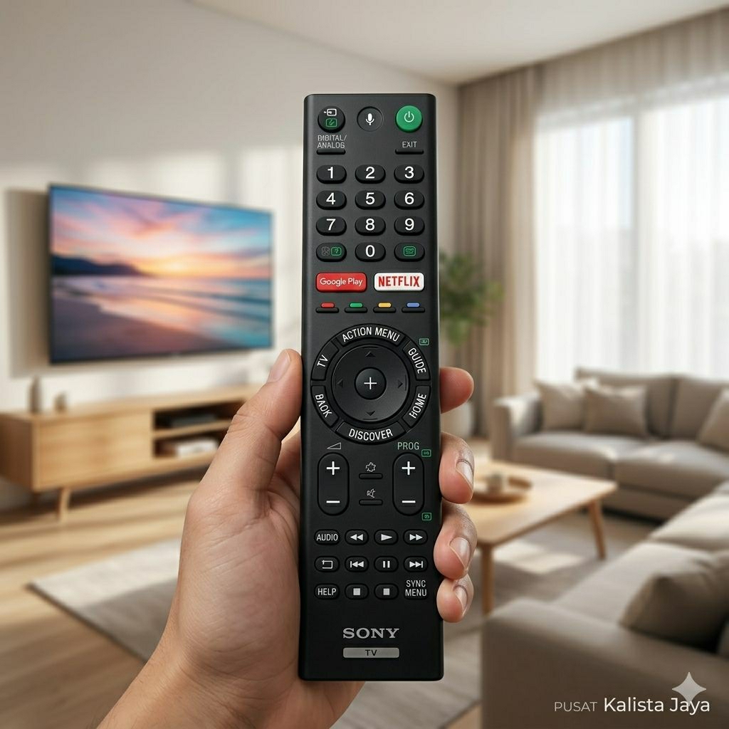 REMOTE REMOT SMART TV SONY LED RMF-TX200P ORIGINAL ASLI