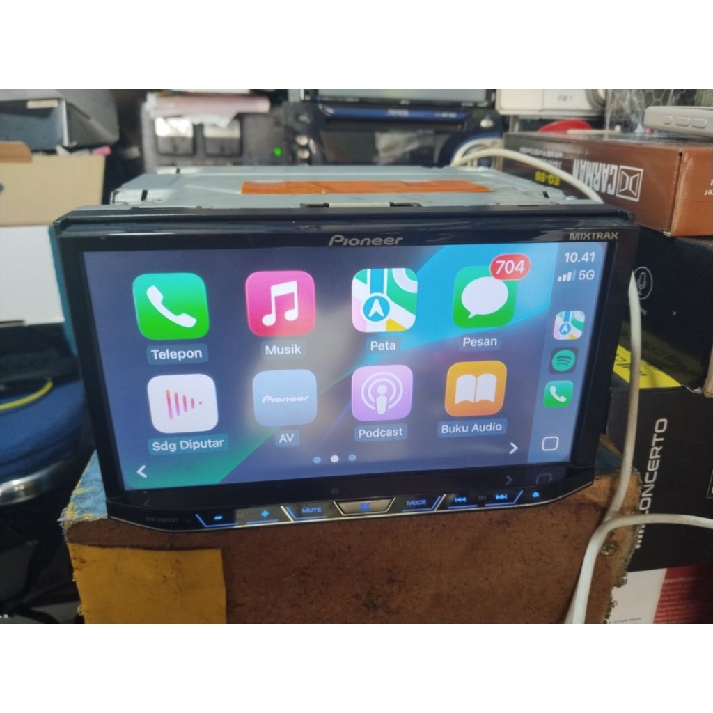 Double Din Pioneer AVH-X8650BT Support Apple Carplay