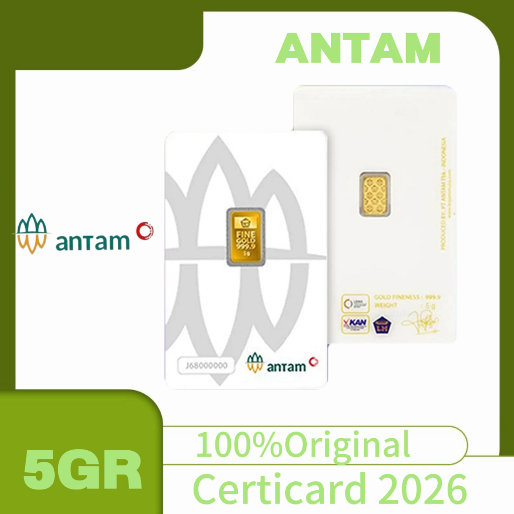 Emas Antam Logam Mulia 5 Gr Certieye 2026 Original 100%