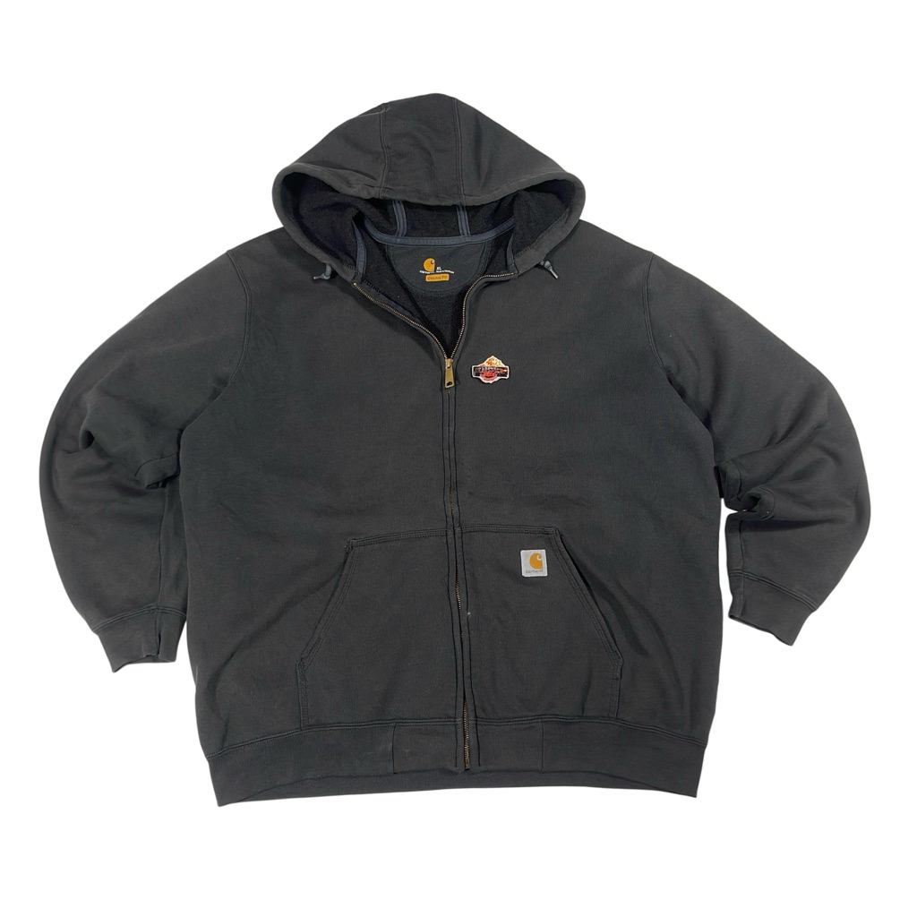Carhartt zipper hoodie grey washed vintage original