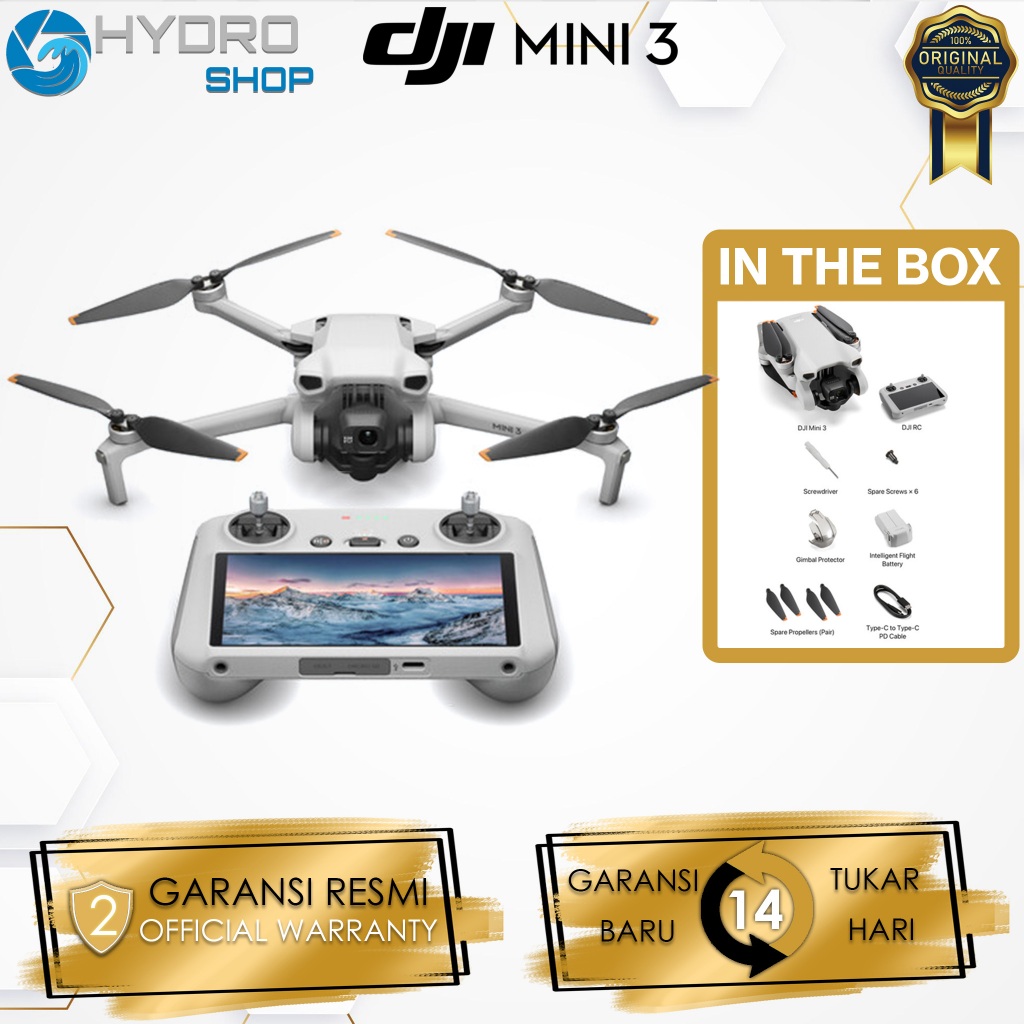 DJI Mini 3 Drone with DJI RC Remote / DJI Mini 3 with RC-N1 Remote