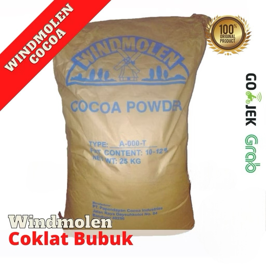 COKLAT BUBUK WINDMOLEN COCOA POWDER 1KG ASLI 100% | Kemasan ALU